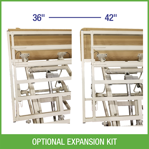 Expandable Dynarex Bed Accessories and Expansion Kits for D300, D400, and D500 LTC Beds Tool-Free Expansion and Battery Backup Solutions
