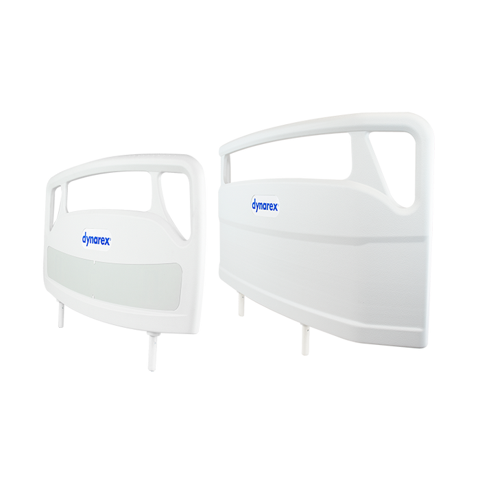 White Dynarex Composite Headboards and Footboards for D200, D300, and DB300 LTC Beds Durable, Tool-Free Installation