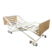 Side Back View Dynarex D300 LTC 5 Function Low Bed Durable 500 lb Long-Term Care Bed with Adjustable Height, Trendelenburg, and Tool-Free Extensions