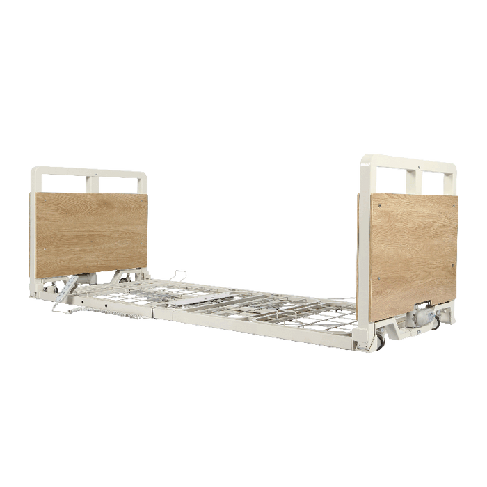 Flat Bed Dynarex D500 LTC 5 Function Ultra-Low Bed Adjustable Long-Term Care Hospital Bed for Patients with Limited Mobility