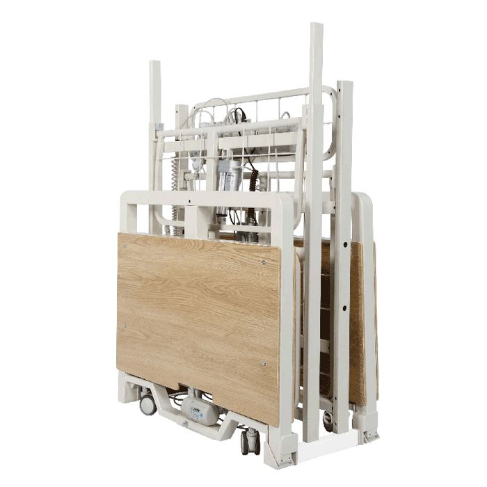 Foldable Dynarex D500 LTC 5 Function Ultra-Low Bed Adjustable Long-Term Care Hospital Bed for Patients with Limited Mobility