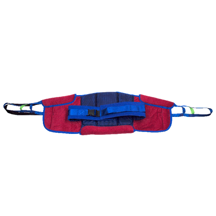 Back Details Dynarex Deluxe Sit-to-Stand Sling Fully Padded Patient Support Sling for Electric Lifts, 400 lb Capacity