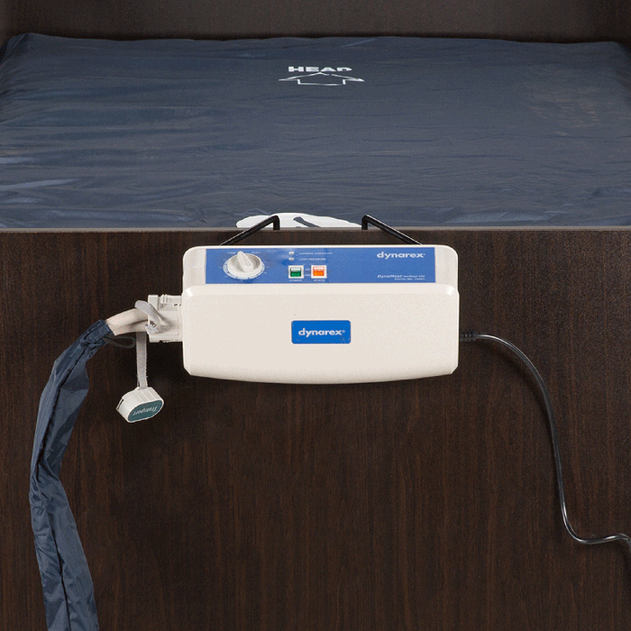 Zoom In Dynarex DynaRest Airfloat 100 Medical Air Mattress with Pump Alternating and Static Pressure Relief 400 lb Capacity