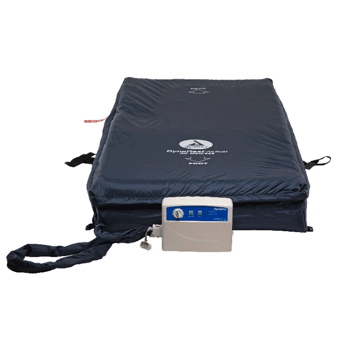 Ideal for Patient Care Dynarex DynaRest Airfloat 300 Medical Air Mattress with Pump Alternating Pressure and Low Air Loss Therapy for Pressure Relief