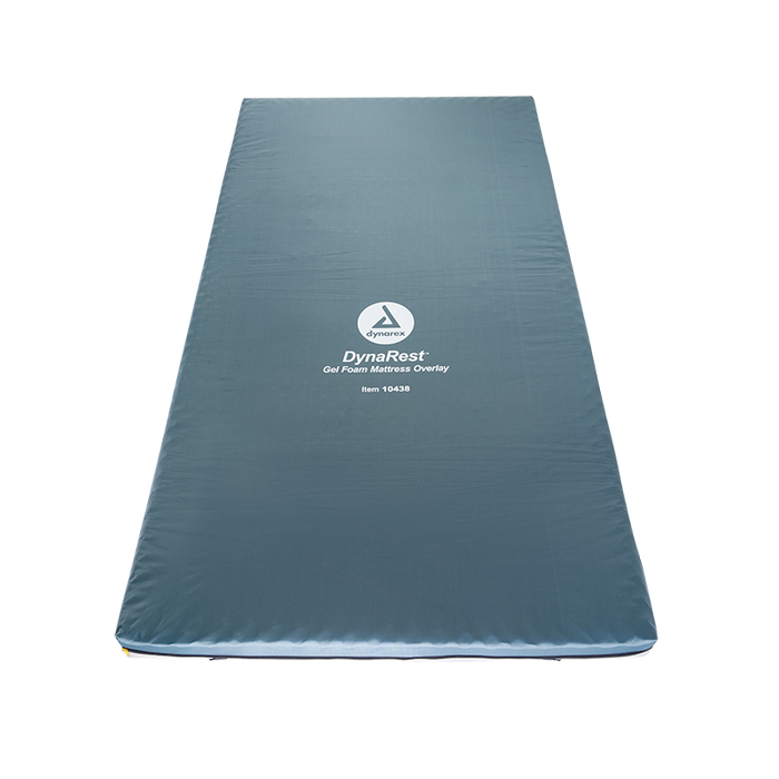 Zoom In Dynarex DynaRest Gel Foam Mattress Overlay Pressure-Relief, Bed Sore Prevention, Fluid-Resistant Comfort for Patients