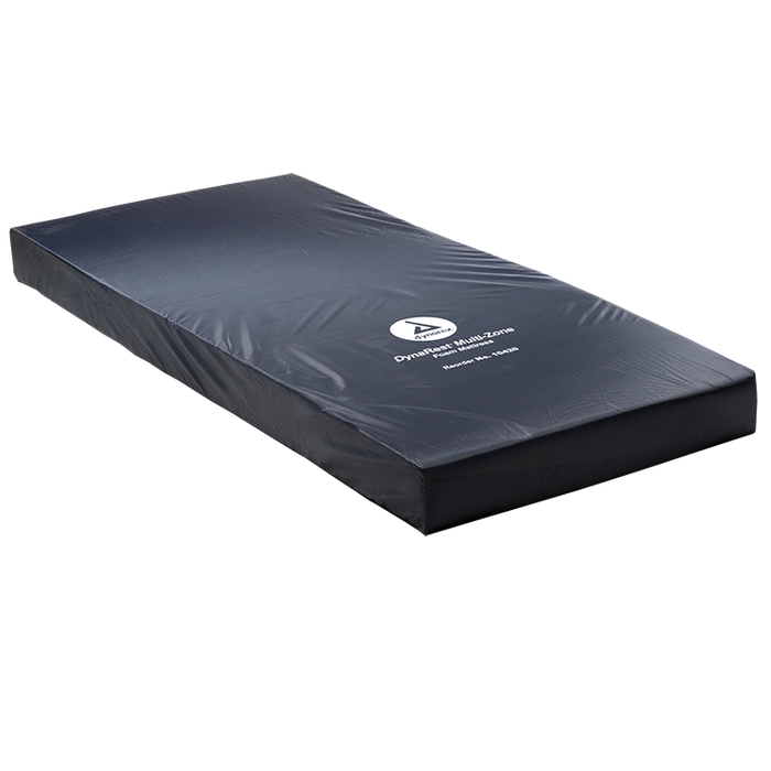 Pressure Relief Dynarex DynaRest Multi-Zone Foam Mattress High-Density Pressure Relief Foam for Home and Healthcare Use, Shear-Reducing, Breathable, 36" x 80"