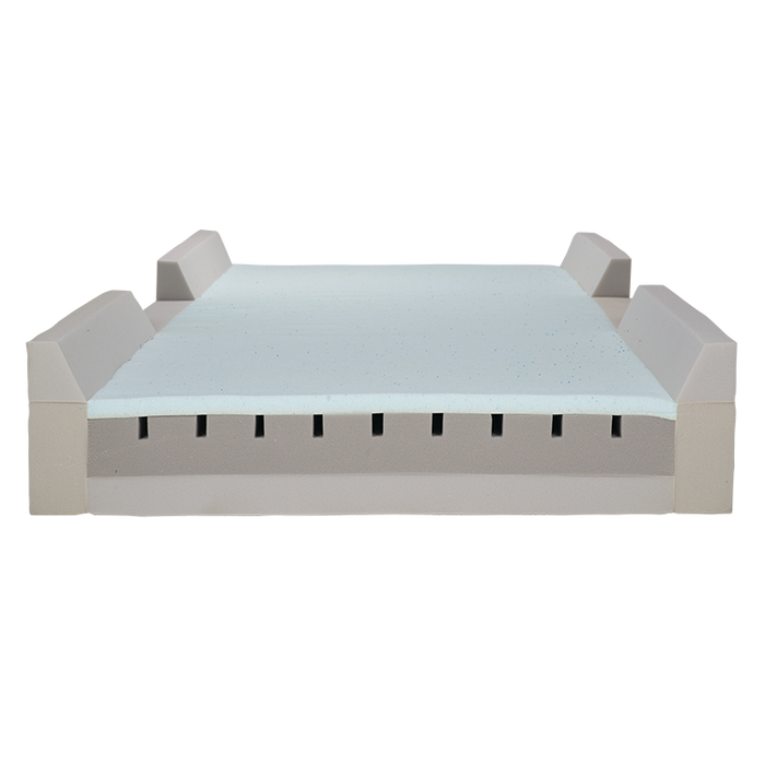 Pressure Relief Dynarex DynaRest Premium Visco-Gel Infused Foam Mattress Multi-Layer Support, Pressure Relief and Rapid Heat Dissipation