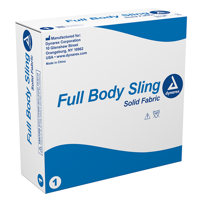 Box Details Dynarex Full Body Patient Lift Sling Solid Fabric Polyester Transfer Sling for Electric Lifts, 600 lb Capacity