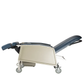 Side View Dynarex Geri Chair 3-Position Recliner with Steel Frame, Locking Casters and 250 lb Weight Capacity
