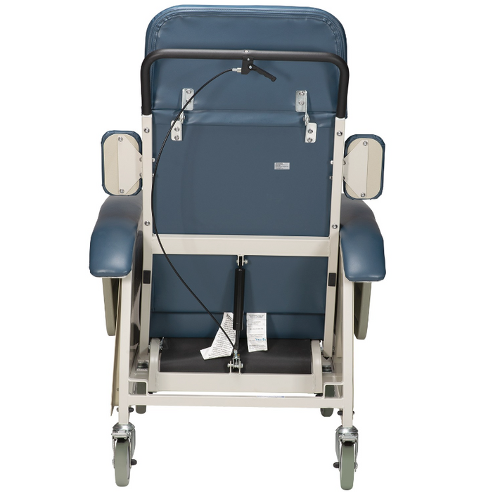 Back View Dynarex Geri Chair Infinite Position Recliner Comfortable, Durable, and Flexible Seating for Healthcare Facilities
