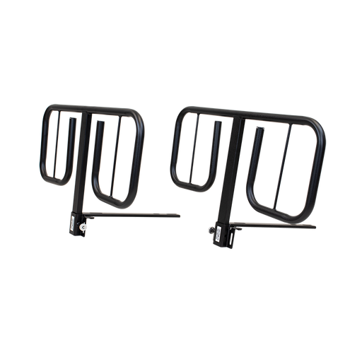 Black Dynarex Homecare Bariatric Bed Rail Heavy-Duty Steel Fall Prevention for 42" Electric Beds