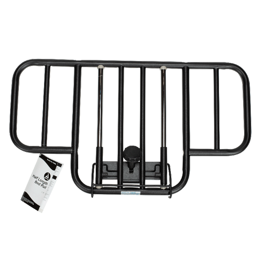 Durable Dynarex Homecare Half-Length Bed Rail Heavy-Duty Steel Edge Clamp for Patient Safety and Fall Prevention