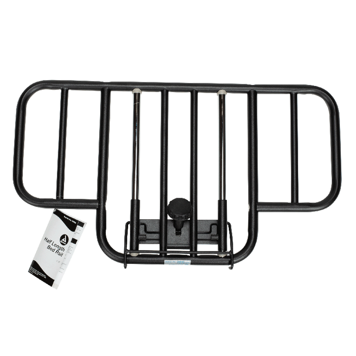 Durable Dynarex Homecare Half-Length Bed Rail Heavy-Duty Steel Edge Clamp for Patient Safety and Fall Prevention