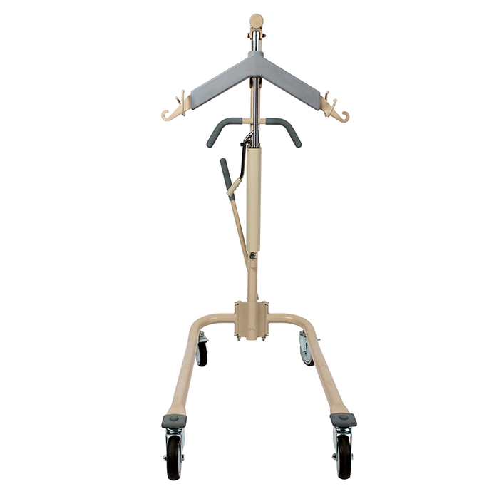 Front View Dynarex Hydraulic Patient Lift Safe 450 lb Capacity for Comfortable Patient Transfers