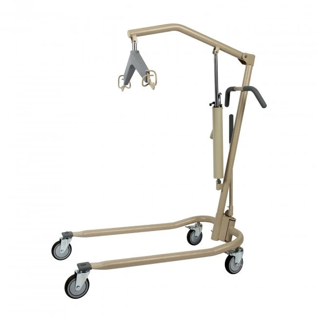 Side View Dynarex Hydraulic Patient Lift Safe 450 lb Capacity for Comfortable Patient Transfers