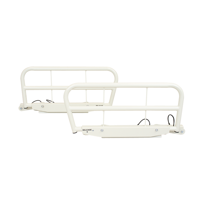 Adjustable Dynarex LTC Metal Swing Bed Rail Safe, Sturdy Assistive Rail for Fall Prevention and Patient Support