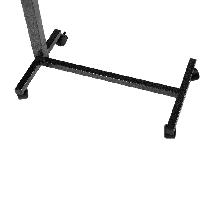 Details Dynarex Low Overbed Table Adjustable Height, Durable Steel H-Base for Home, Hospital and Rehab Use