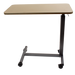 Neat Dynarex Overbed Table Height-Adjustable Rolling Table with Laminate Top for Hospitals, Homecare, and Rehabilitation