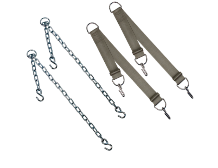 Gray Dynarex Replacement Chains and Straps for Standard Patient Lift Slings Durable, Safe, and Easy-to-Attach Accessories
