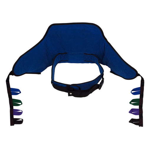 Blue Dynarex Sit-to-Stand Sling for Electric Patient Lifts Durable Polyester Fabric, 440 lb Weight Capacity, Enhanced Support and Mobility