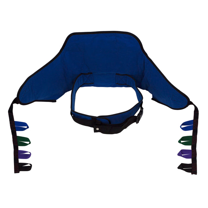 Blue Dynarex Sit-to-Stand Sling for Electric Patient Lifts Durable Polyester Fabric, 440 lb Weight Capacity, Enhanced Support and Mobility