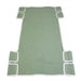 Green Dynarex Standard Seat and Back Sling Durable Cotton Canvas and Mesh Patient Transfer Sling for Wheelchair, Bed, and Bathing