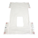White Dynarex Standard Seat and Back Toileting Sling with Commode Opening Mesh or Canvas Patient Lift Sling, 330 lb Capacity