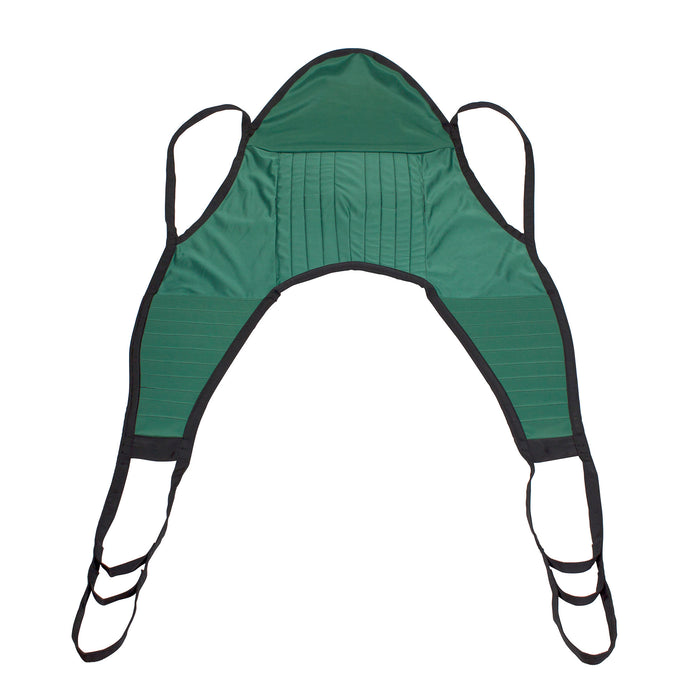 Durable Dynarex U Sling – With or Without Head Support, Durable Polyester Patient Lift Sling, 600 lb Capacity for Bed and Wheelchair Transfers