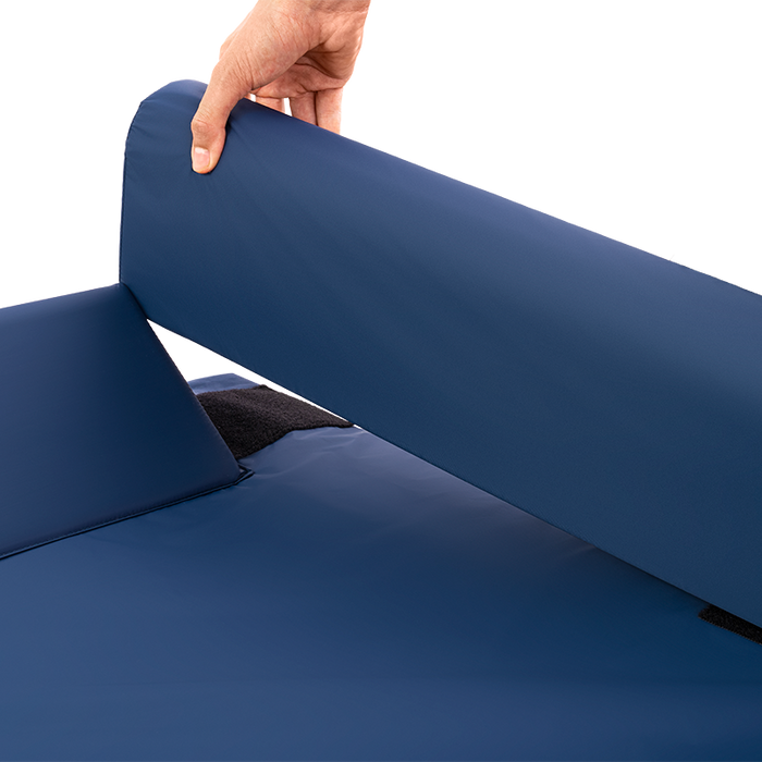 Adjustable Dynarex Universal Mattress Cover with Foam Bolsters Low Shear, Fluid-Resistant Patient Fall Prevention Bed Cover