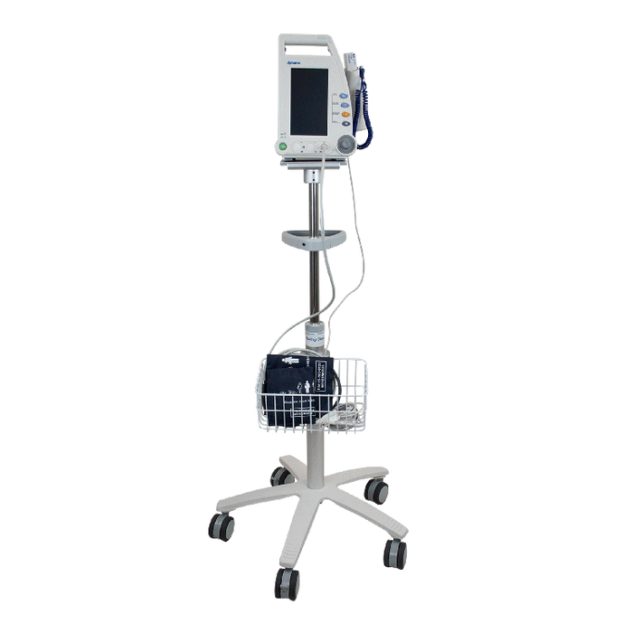 Durable Dynarex Vital Signs Patient Monitor with Stand – Touch Screen and Standard Models for NIBP, Pulse, and Temperature Monitoring