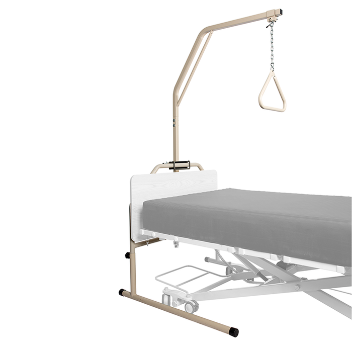 Reliable Dynarex Wide Base Trapeze Bar and Stand Adjustable Steel Overhead Lift for Bed Mobility in Hospitals, Rehabilitation, and Homecare