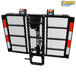 EZ Carrier Electric Lift Assisted Fold Up Hitch Mounted Scooter And Power Wheelchair Carrier 200 350 Lbs Cap Front Photo
