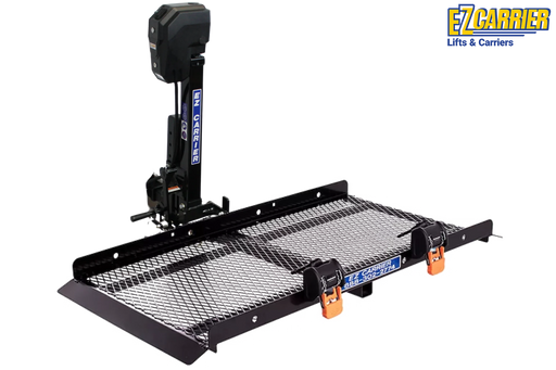 EZ Carrier Electric Lift Manual Fold Up Semi Automatic 250-350 Lbs Capacity Mobility Scooter And Wheelchair Hitch Carrier Main Image