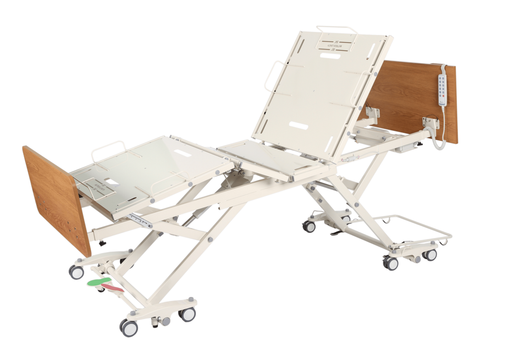 Emerald Infinity Expandable Bariatric Homecare Hospital Bed Fully Raised