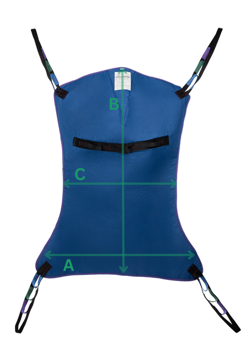 Emerald Solid Full Body Sling Actual View With Dimensions