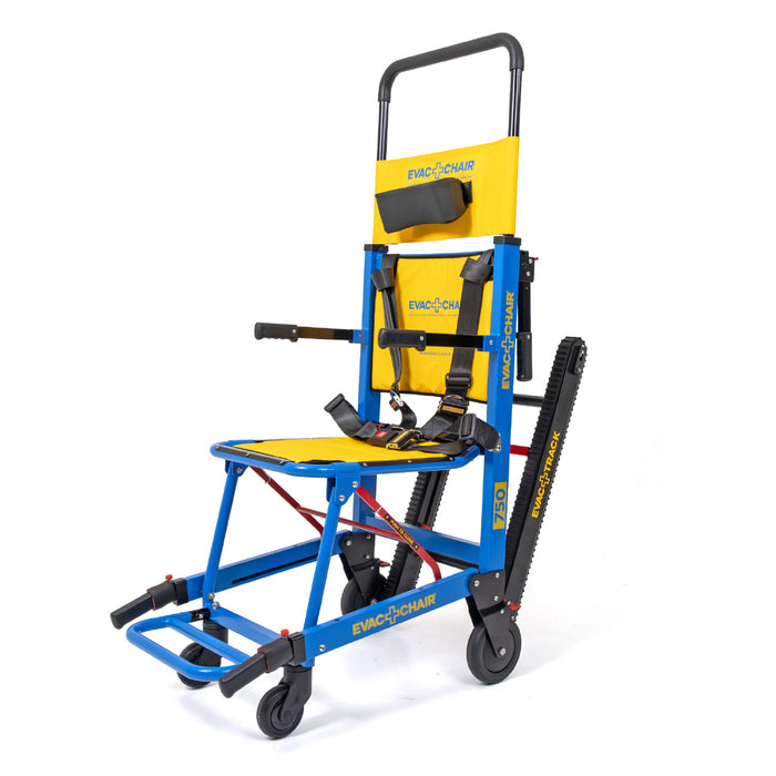Durable Evac + Chair 750H Evacuation Chair for Safe and Easy for 1-2 Person Operation with Evac-Trac Belts and Carry Handles