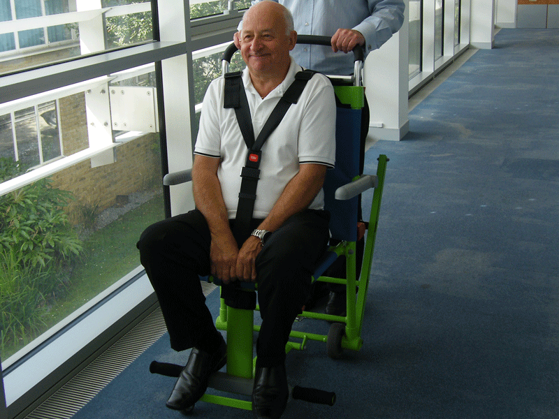 Evacusafe Emergency Excel Evacuation Chair For Safe Stairway Transport Demonstration 2nd Image