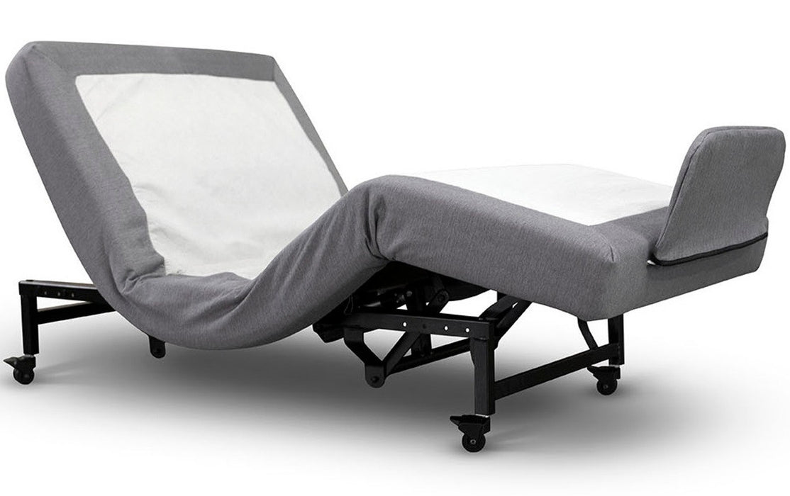 Flex A Bed Premier Adjustable Bed Twin Size Base Frame Only In Raised Head And Knee Section View