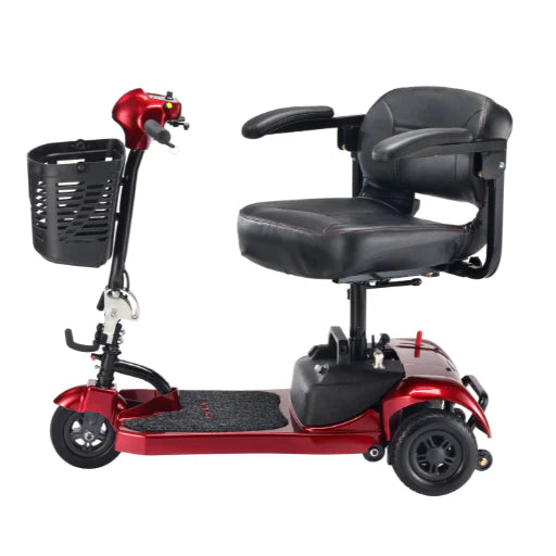 FreeRider Ascot3 3 Wheel Mobility Scooter With Comfortable Seat And Easy Steering Control Side Full View Image