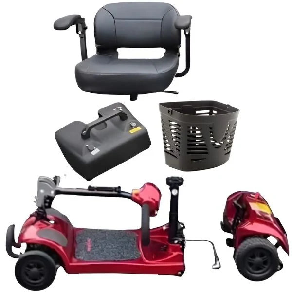 FreeRider Ascot4 4 Wheel Mobility Scooter With Comfortable Captain Seat And Stable Four Wheel Design Parts Image