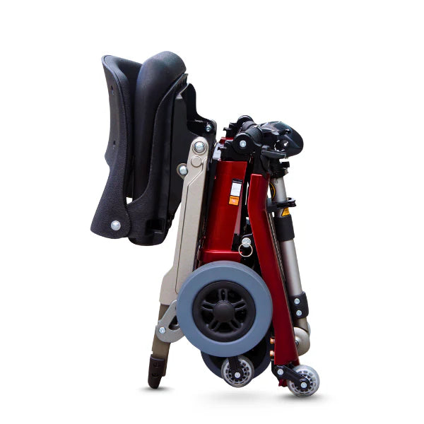 FreeRider Luggie Elite Airline Friendly Travel Scooter Lightweight Foldable Mobility Scooter Adjustable Seat Folded Image