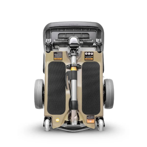 FreeRider Luggie Standard Portable Travel Mobility Scooter Lightweight Foldable Scooter Under Photo Angle