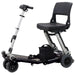 Gray FreeRider Luggie Travel Scooter  Red Compact Foldable Mobility Scooter For Seniors Whole Photo

