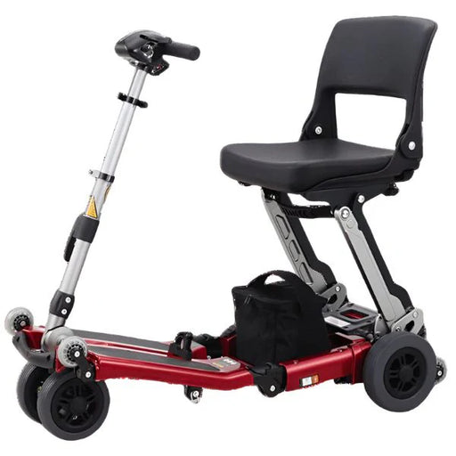 FreeRider Luggie Travel Scooter Folding Travel Scooter Red Lightweight Airline Approved Mobility Main Image