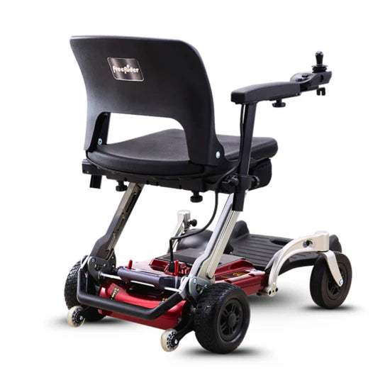 FreeRider Luggie Travel Wheelchair Airline Approved Foldable Mobility Chair Portable Use  Back Image