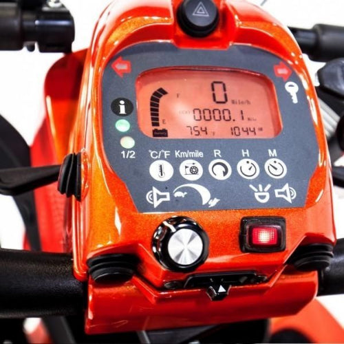 FreeRider Terrain Mobility Scooter Sporty Design Double Wishbone Suspension Enhanced Stability Panel View Image