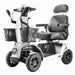 Brite White FreeRider Terrain Mobility Scooter Sporty Design Double Wishbone Suspension Enhanced Stability Main Image