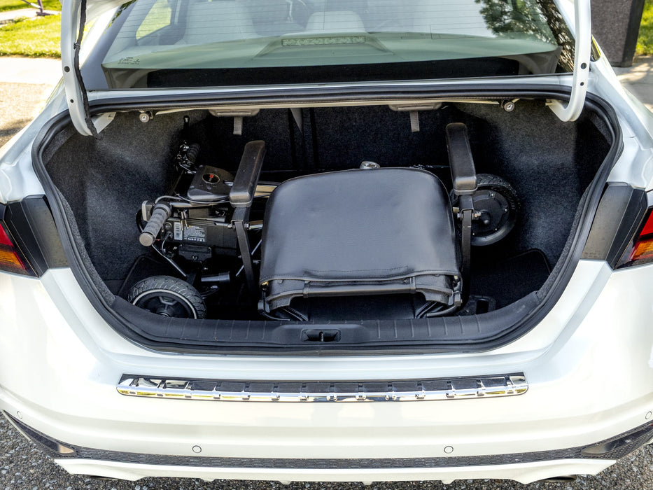 Glion SNAPnGo Mobility Scooter Deluxe Edition Inside The Car Trunk View