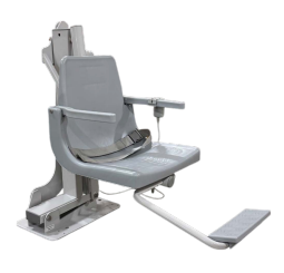 Side Profile Global Pool Product C-375 Commercial Pool Lift with 304 Stainless Steel Construction and Portable Capability