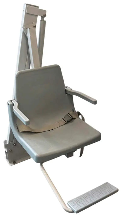 Grey Global Pool Product H-350 Home Series Pool Lift Chair for In-Ground Pools and Spas, Stainless Steel, Battery Powered, Safe Easy to Use